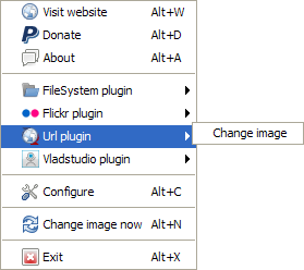 Url plugin context menu