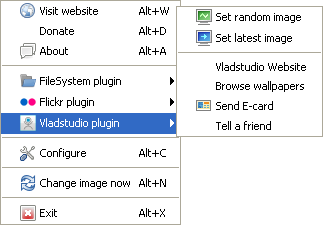 Vladstudio plugin menu
